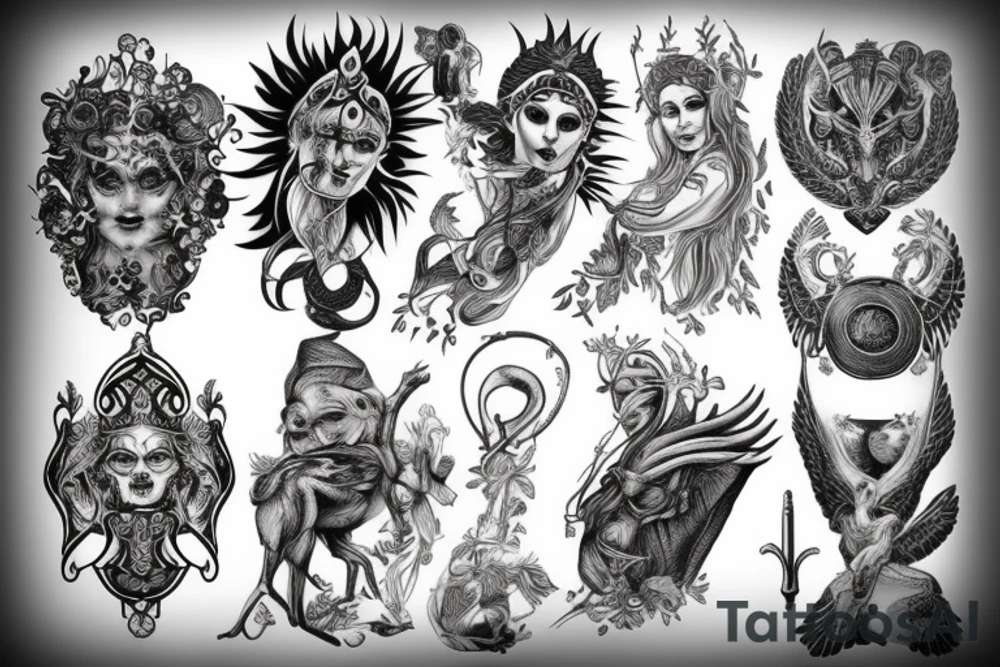 Grecję mythology tattoo idea