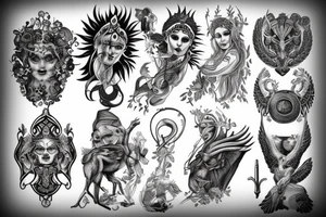 Grecję mythology tattoo idea