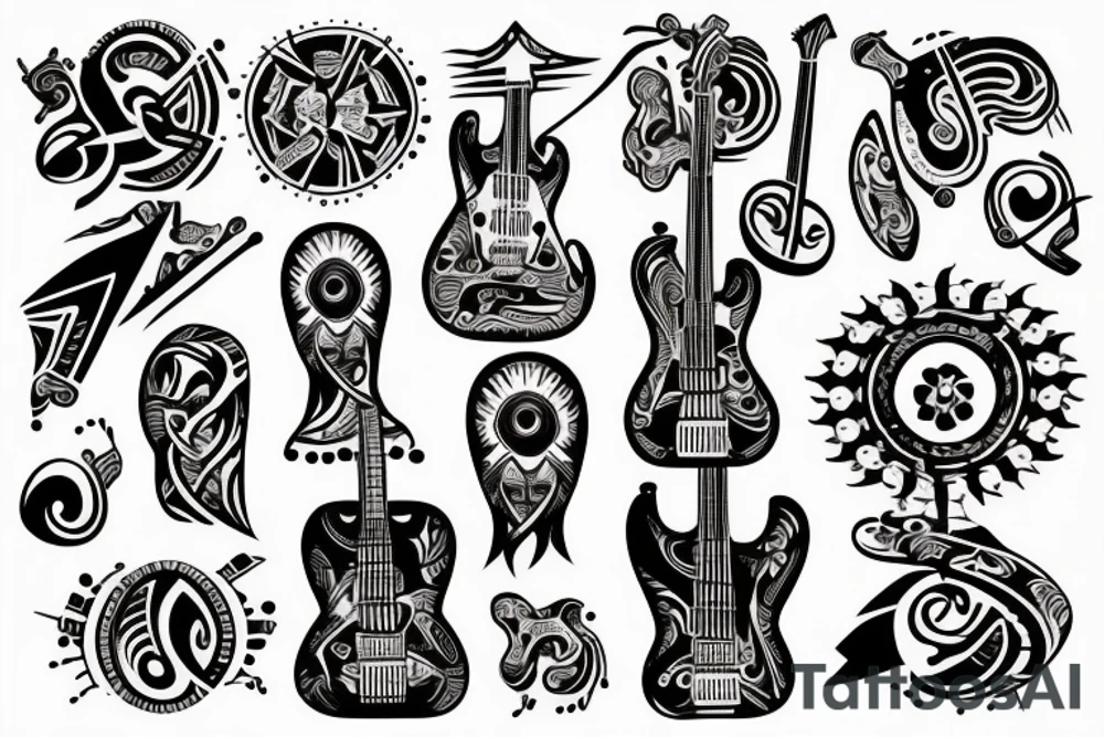 guitar tattoo idea