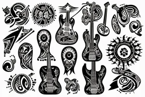 guitar tattoo idea