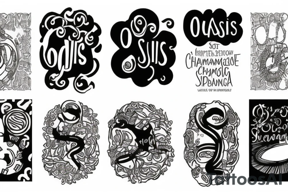 oasis's song champagne supernova tattoo idea