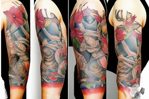 Sleeve Tattoo of a Family tattoo idea