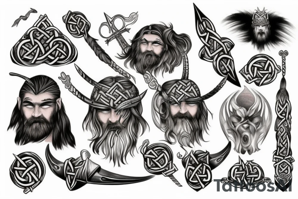 Norse viking tattoo idea