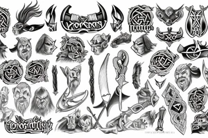 Norse viking tattoo idea