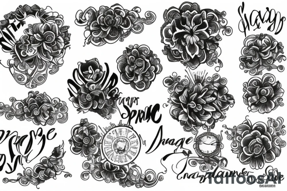 champagne supernova tattoo idea