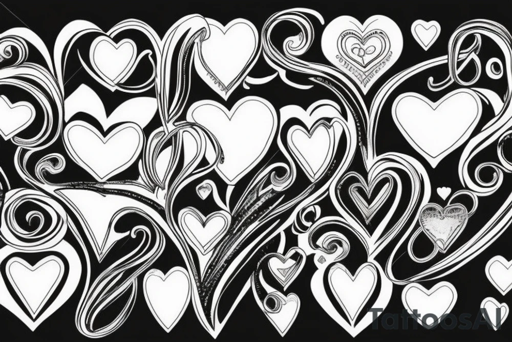 Valentie heart tattoo idea