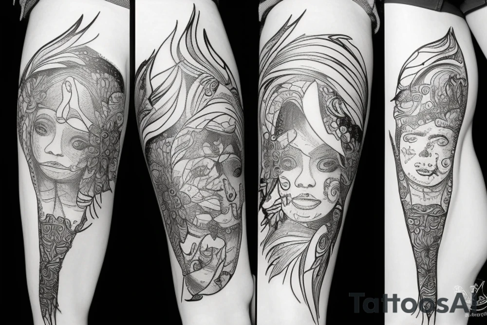 Leg tatoo about freedom tattoo idea