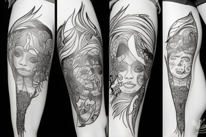 Leg tatoo about freedom tattoo idea