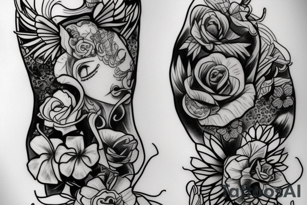 Leg tatoo about freedom tattoo idea