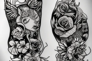 Leg tatoo about freedom tattoo idea