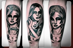 Leg tatoo about freedom tattoo idea