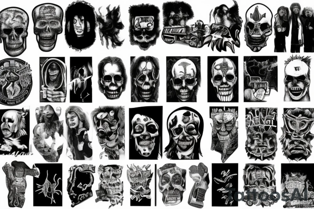 Highway to hell leading towards stairway to heaven tattoo idea