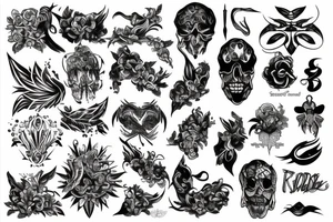 Extreme blackwork tattoo idea
