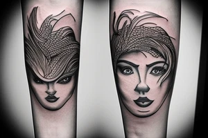 Minimalist big forearm tattoo that describes struggles and sacrifices tattoo idea