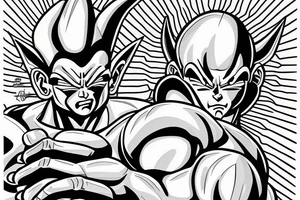 Frieza, cell and majin buu tattoo idea