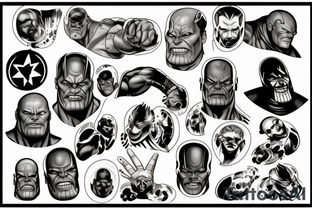 Comics Thanos tattoo idea