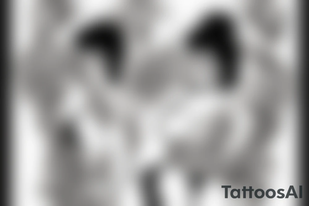 betty boob from behind with a too short rock looking sexy at the viewer tattoo idea