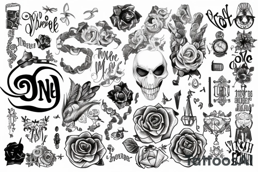 once upon a time, written tattoo idea
