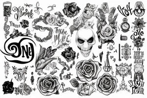 once upon a time, written tattoo idea