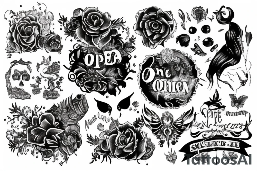 once upon a time, written tattoo idea