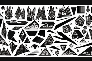 "Twin Peaks" landscape, black lodge, dale cooper, "Twin Peaks" symbols tattoo idea