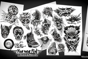 rock music, adventure, epic, 
kyle tattoo idea