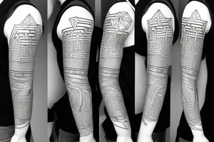 impossible geometric figure tattoo idea