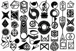 impossible geometric figure tattoo idea
