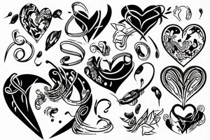 Heartbeat music tattoo idea