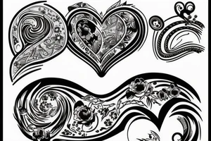Heartbeat music tattoo idea