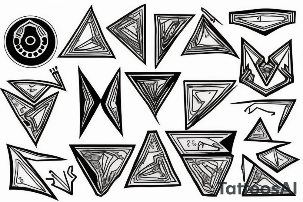 Triangle tattoo tattoo idea