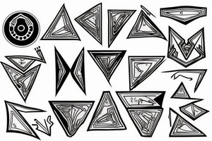 Triangle tattoo tattoo idea