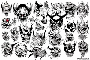 Japanese devil tattoo idea