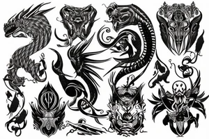jormurgand on the forearm tattoo idea