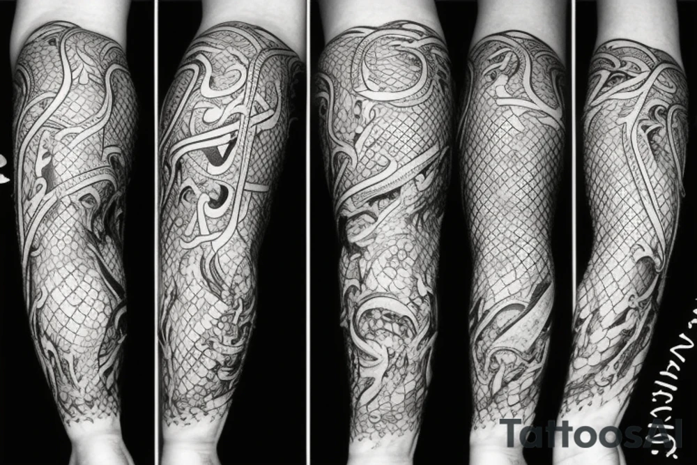 jormungand on the forearm tattoo idea