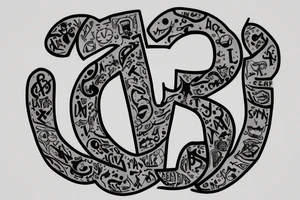 I want tattoo of alphabet M and G. tattoo idea