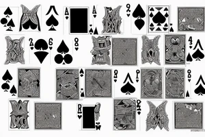 Playing card with “444” on it tattoo idea