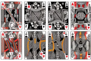 Playing card with “444” and “zeke” on it tattoo idea