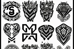 Make MG alphabet tattoo tattoo idea