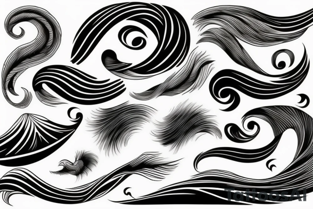 Waves of the sea tattoo idea