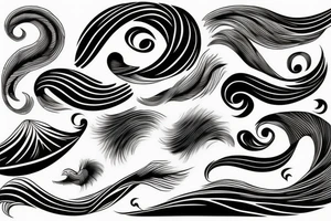 Waves of the sea tattoo idea