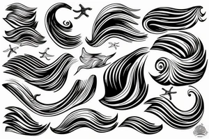 Waves of the sea tattoo idea