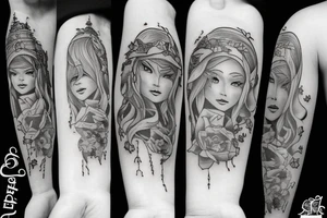 snowing tattoo idea