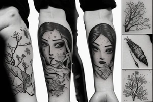 snowing tattoo idea