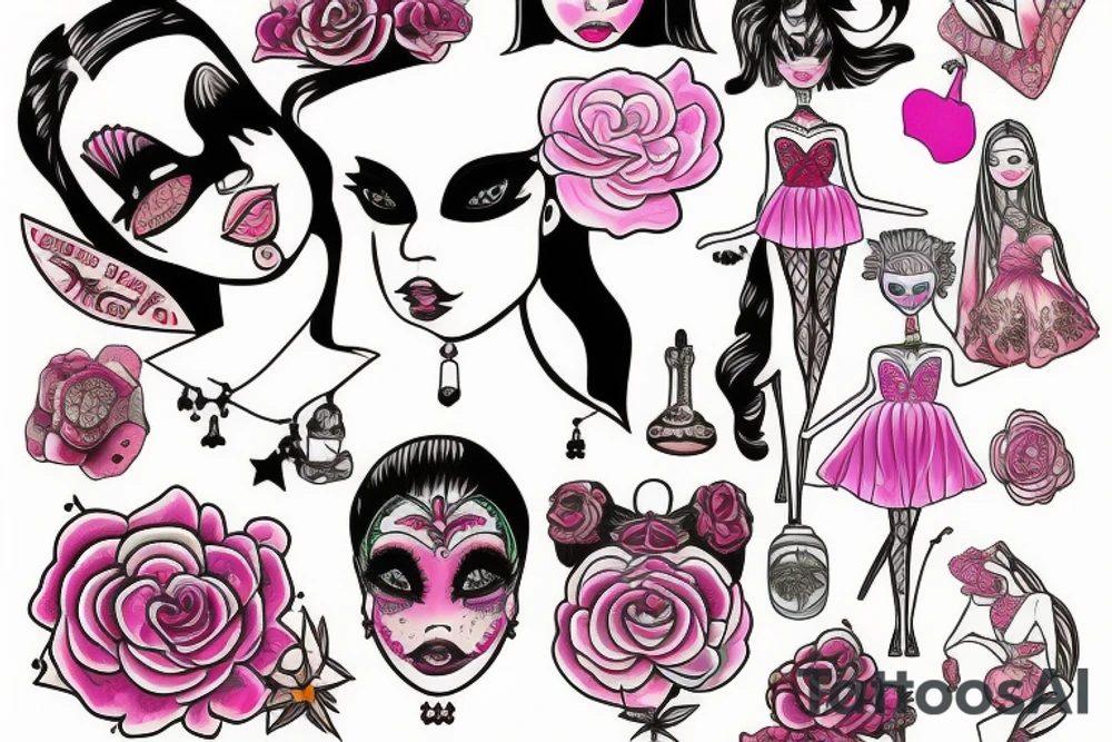 Malibu barbie tattoo idea