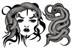 Medusa killing Perseus tattoo idea