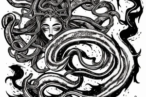 Medusa killing Perseus tattoo idea