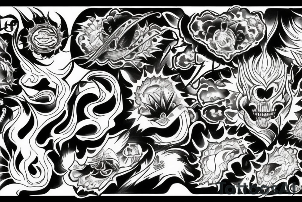 eternal explosion tattoo idea