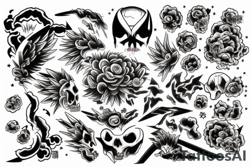 eternal explosion tattoo idea
