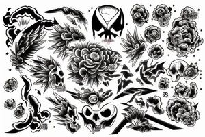 eternal explosion tattoo idea